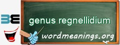 WordMeaning blackboard for genus regnellidium